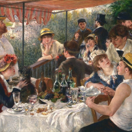 Πινακας σε καμβά RENOIR - LUNCHEON OF THE BOATING PARTY - Pierre Auguste Renoir Sticky 4