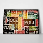 Πινακας σε καμβά ROCK & ROLL