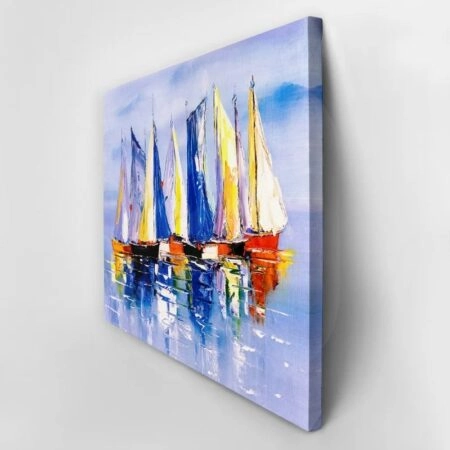 Πινακας σε καμβά SAILBOATS ON CALM WATERS - Πλωτα Sticky 3