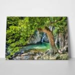 Πινακας σε καμβά SAMOTHRAKI VATHRES WATERFALLS GREECE