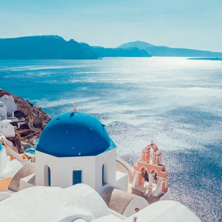 Πινακας σε καμβά SANTORINI 2 - Νησια Sticky 4