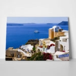 Πινακας σε καμβά SANTORINI SAILBOAT