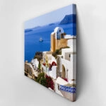 Πινακας σε καμβά SANTORINI SAILBOAT