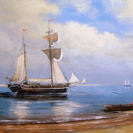 Πινακας σε καμβά SHIP OIL PAINTING - Βαρκες και Καραβια Sticky 4