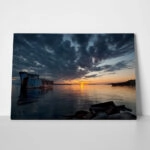 Πινακας σε καμβά SHIPWRECK SUNSET