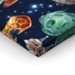 Πίνακας σε καμβά SOLAR SYSTEM COMIC