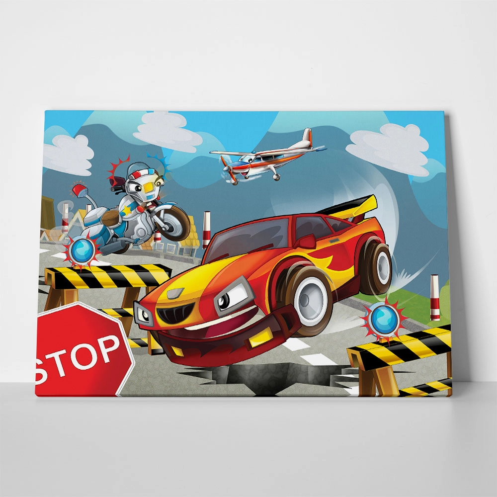 Πινακας σε καμβά SPEEDING CAR