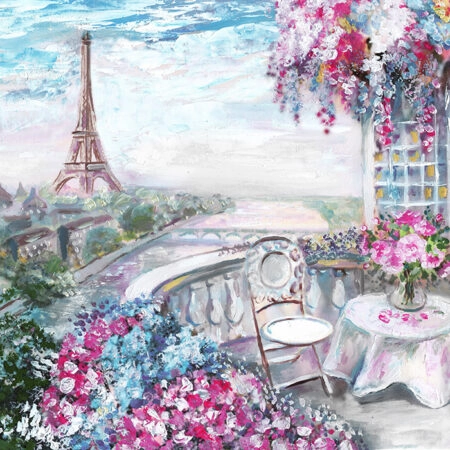 Πινακας σε καμβά SUMMER CAFE IN PARIS - Παρισι Sticky 4