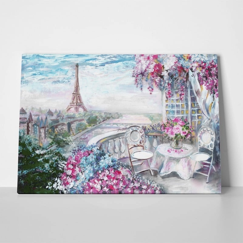 Πινακας σε καμβά SUMMER CAFE IN PARIS