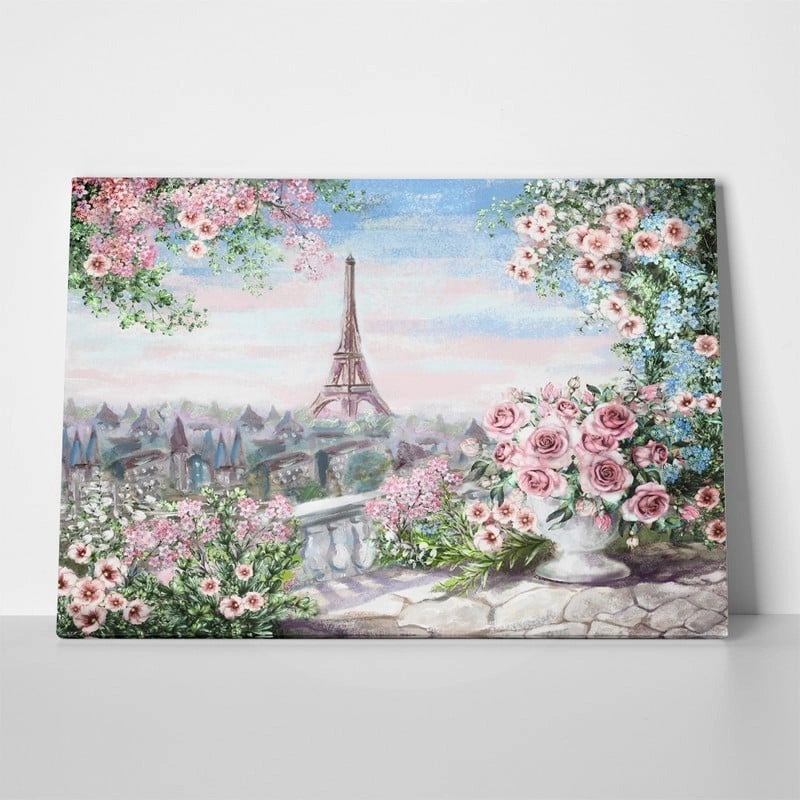 Πινακας σε καμβά SUMMER IN PARIS PAINTING