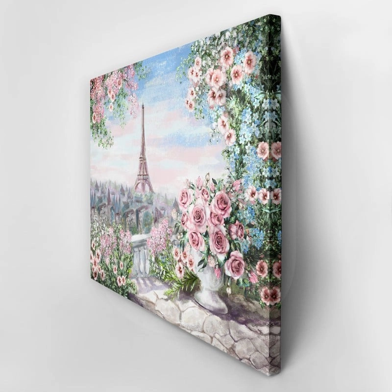 Πινακας σε καμβά SUMMER IN PARIS PAINTING