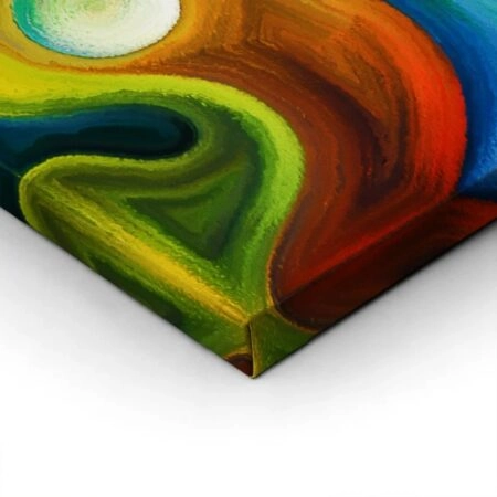 Πινακας σε καμβά SURREAL COLORFUL HUMAN PROFILES - Αφηρημενα και Abstract Sticky 1