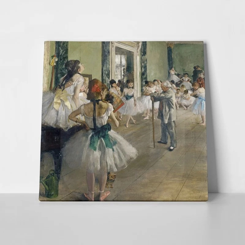 Τετράγωνος Πίνακας DEGAS - THE DANCING LESSON