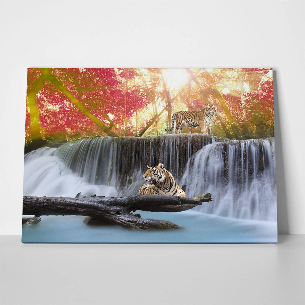 Πινακας σε καμβά TIGERS JUNGLE