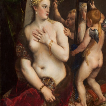 Πινακας σε καμβά TITIAN - VENUS MIRROR - Tiziano Vecelli Sticky 4
