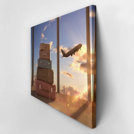 Πινακας σε καμβά TRAVEL BAGS - Αεροπλανα - Εναερια Sticky 2