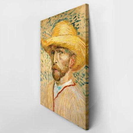 Πινακας σε καμβά VAN GOGH - SELF PORTRAIT WITH HAT - Vincent Van Gogh Sticky 2