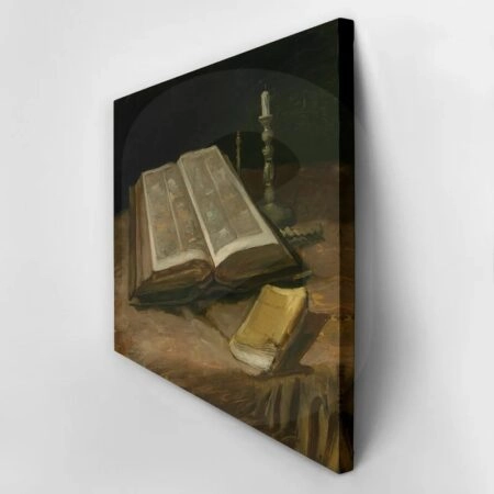 Πινακας σε καμβά VAN GOGH - STILL LIFE WITH BIBLE - Vincent Van Gogh Sticky 3