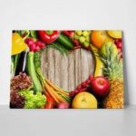 Πινακας σε καμβά VEGETABLES AND FRUITS