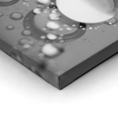 Πινακας σε καμβά WATER DROPS ON GLASS MACRO - Αφηρημενα και Abstract Sticky 1