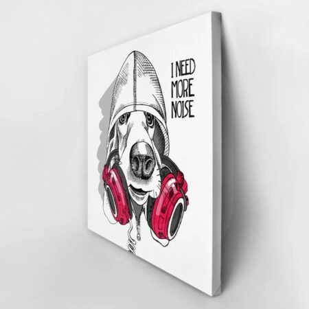 Πίνακας σε καμβά BASSET HOUND DOG HOOD - Σκυλοι Sticky 2