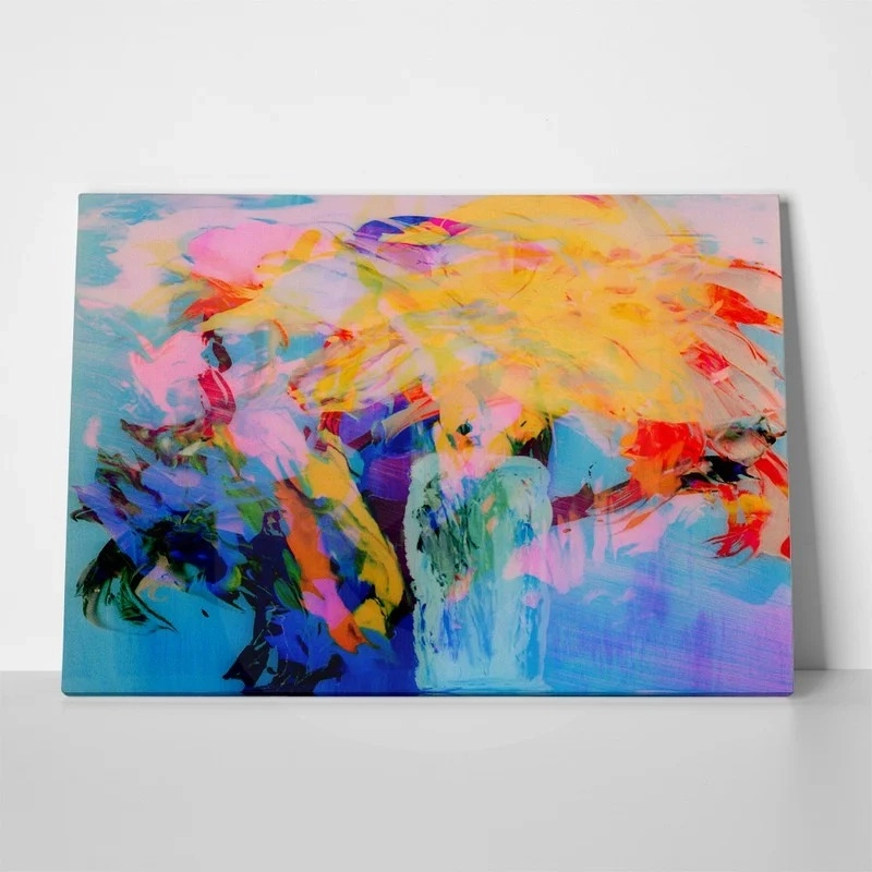 Πινακας σε καμβά ABSTRACT PAINTING ON GLASS