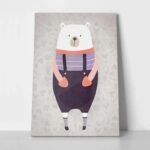 Πινακας σε καμβά BEAR WEARING CLOTHES