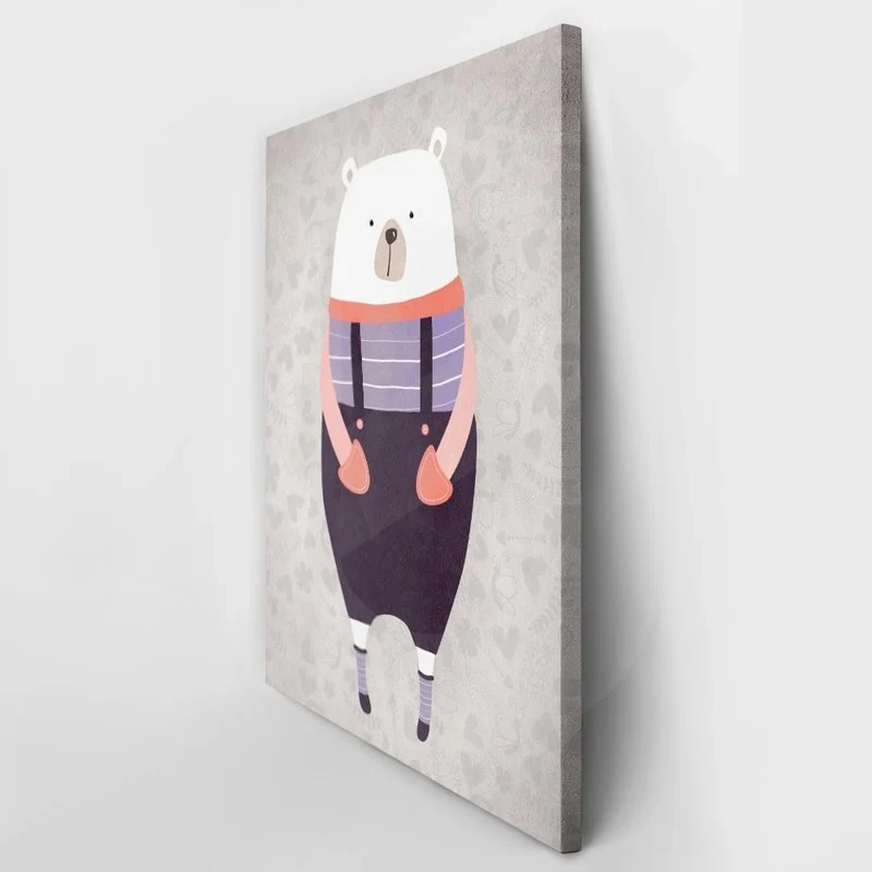 Πινακας σε καμβά BEAR WEARING CLOTHES