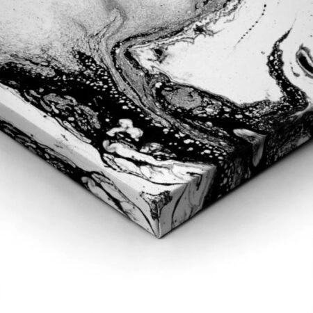 Πινακας σε καμβά BLACK INK MARBLE TEXTURE 4 - Αφηρημενα και Abstract Sticky 1