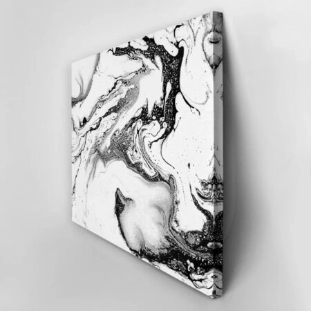 Πινακας σε καμβά BLACK INK MARBLE TEXTURE 4 - Αφηρημενα και Abstract Sticky 2