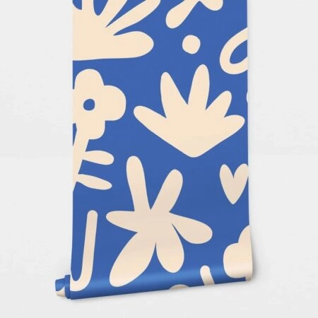 Αυτοκόλλητη Ταπετσαρία τοίχου BLEU MATISSE STYLE SYMBOLS - Μοτίβα Sticky 2
