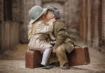 Πινακας σε καμβά BOY GIRL ROMANTIC ENCOUNTER