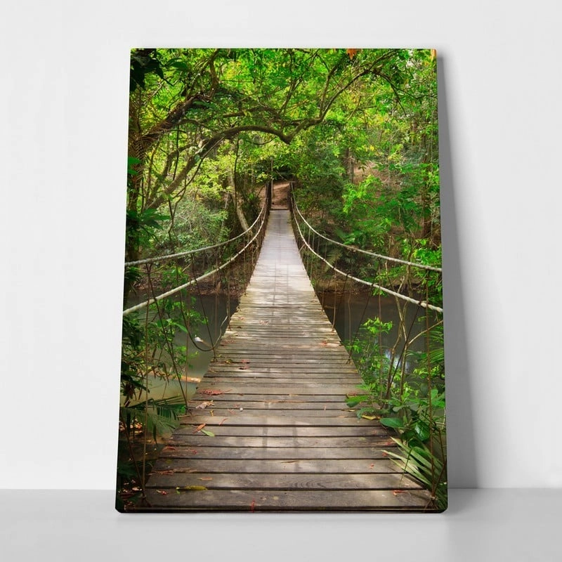 Πινακας σε καμβά BRIDGE TO THE JUNGLE THAILAND