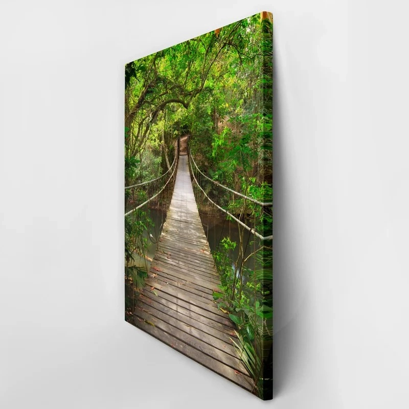 Πινακας σε καμβά BRIDGE TO THE JUNGLE THAILAND