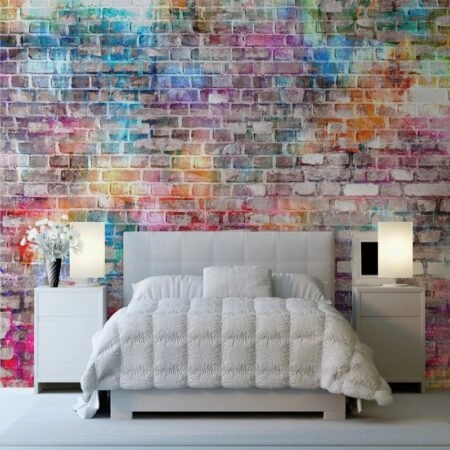 Αυτοκόλλητη Ταπετσαρία τοίχου COLORED WALL - Απομίμηση υλικών Sticky 2