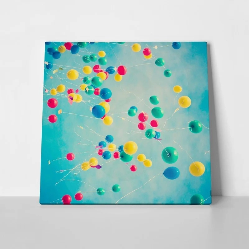 Πίνακας σε καμβά COLORFUL BALLOONS