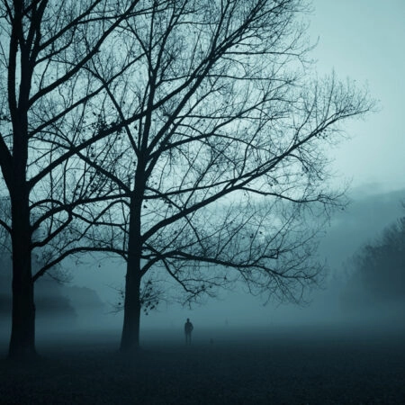 Πινακας σε καμβά FOG TREE - Δασος Sticky 4