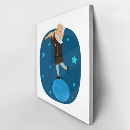 Πίνακας σε καμβά GALILEO CARTOON LOOKING STARS - Πορτραιτα και Φιγουρες Sticky 2