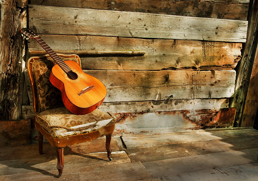 Πινακας σε καμβά GUITAR CHAIR