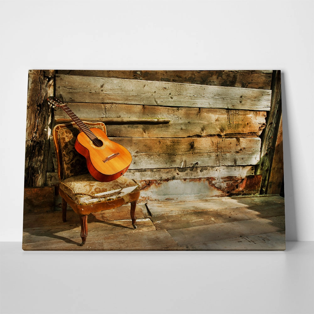 Πινακας σε καμβά GUITAR CHAIR