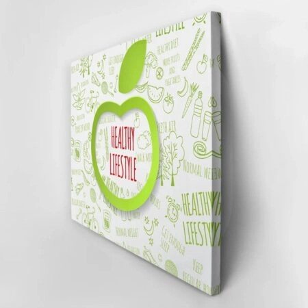 Πινακας σε καμβά HEALTHY LIFESTYLE - Επιστημη και Υγεια Sticky 2