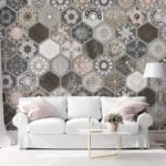 Αυτοκόλλητη Ταπετσαρία τοίχου HEXAGON TILES