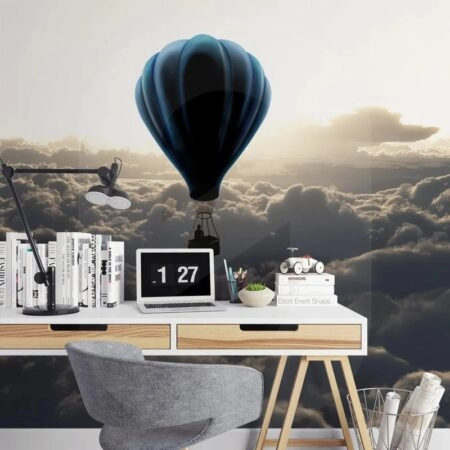 Αυτοκόλλητη Ταπετσαρία τοίχου HOT AIR BALLOON - Τοπία Sticky 1