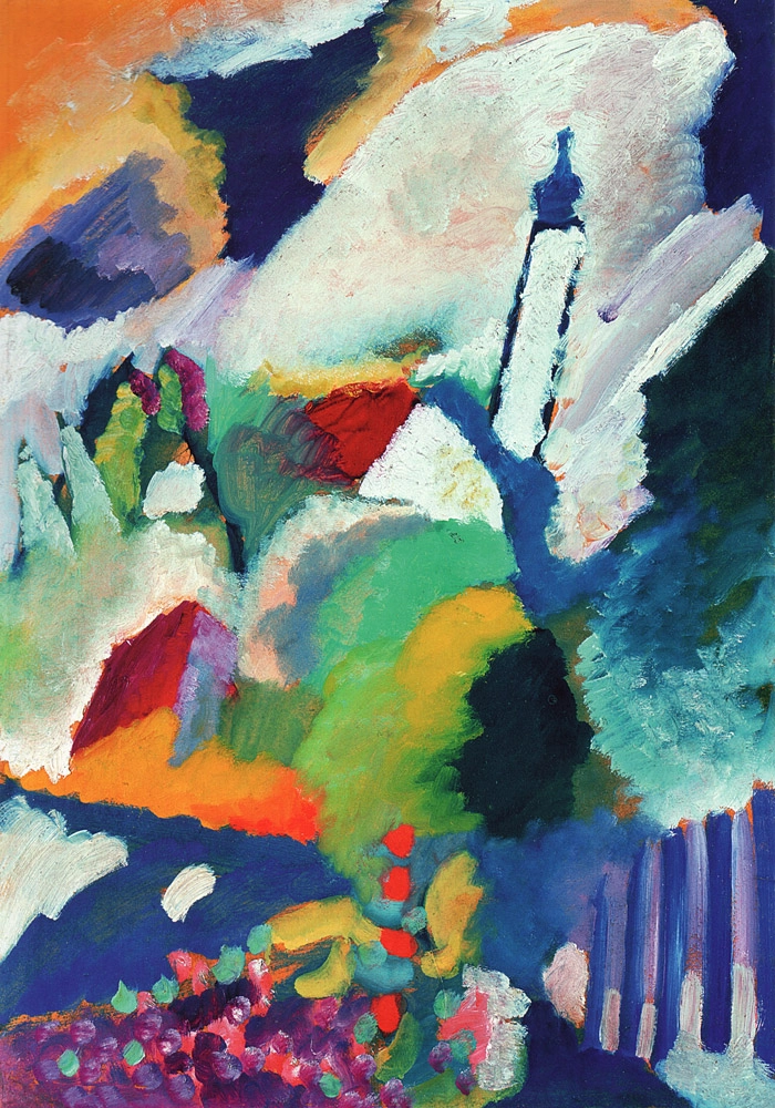 Πινακας σε καμβά KANDINSKY - CHURCH IN MURNAU