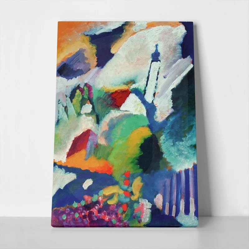 Πινακας σε καμβά KANDINSKY - CHURCH IN MURNAU