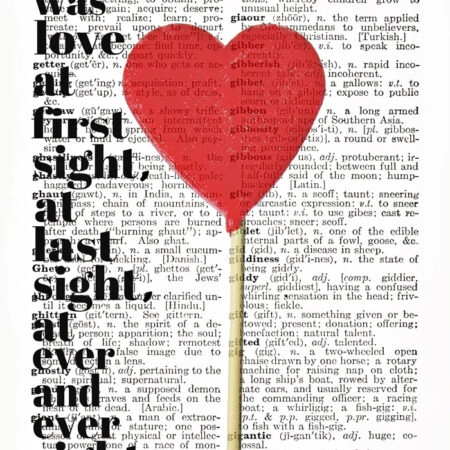 Πινακας σε καμβά LOVE AT FIRST... AND LAST SIGHT - Αγαπη - Ερωτας Sticky 5