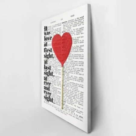 Πινακας σε καμβά LOVE AT FIRST... AND LAST SIGHT - Αγαπη - Ερωτας Sticky 3