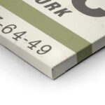 Πίνακας σε καμβά LUGGAGE TAG NEW YORK