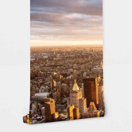 Αυτοκόλλητη Ταπετσαρία τοίχου MANHATTAN SUNSET - Χάρτες - Πόλεις Sticky 2