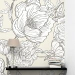 Αυτοκόλλητη Ταπετσαρία τοίχου MINIMAL FLORAL BLOSSOM